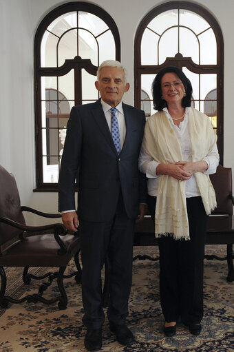 Foto 7: EP President and Speaker of the Chamber  of Deputies in Czech Parliament