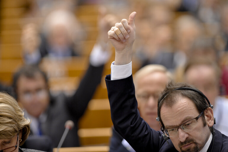Fotografie 11: Vote during the Plenary session in Brussels - Week 25