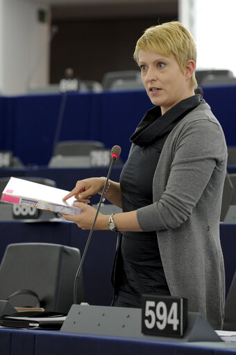 Photo 5: MEP in the hemicycle during the plenary session in Strasbourg - Week 27