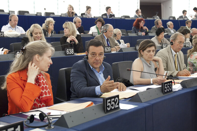 Guido MILANA Mep In the Strasbourg Hemicycle
