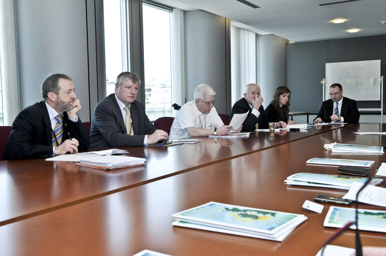 Meeting with the Irish Minister Sean CONNICK and Pat the Cope GALLAGHER
