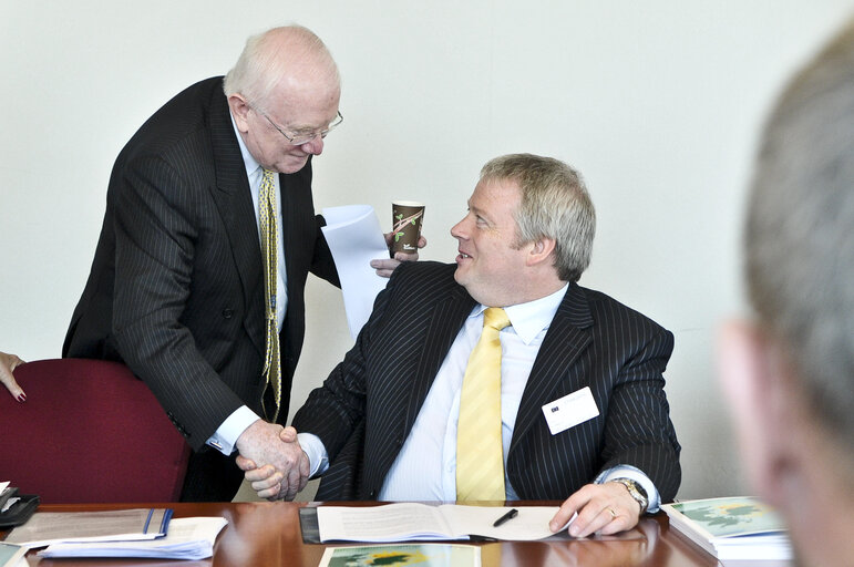 Photo 26 : Meeting with the Irish Minister Sean CONNICK and Pat the Cope GALLAGHER