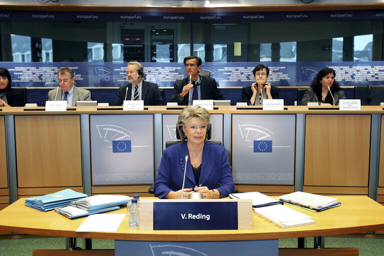 Fotó 10: Hearing of Viviane Reding, Commissioner designate for Justice, fundamental rights and Citizenship. LIBE, JURI, FEMM -