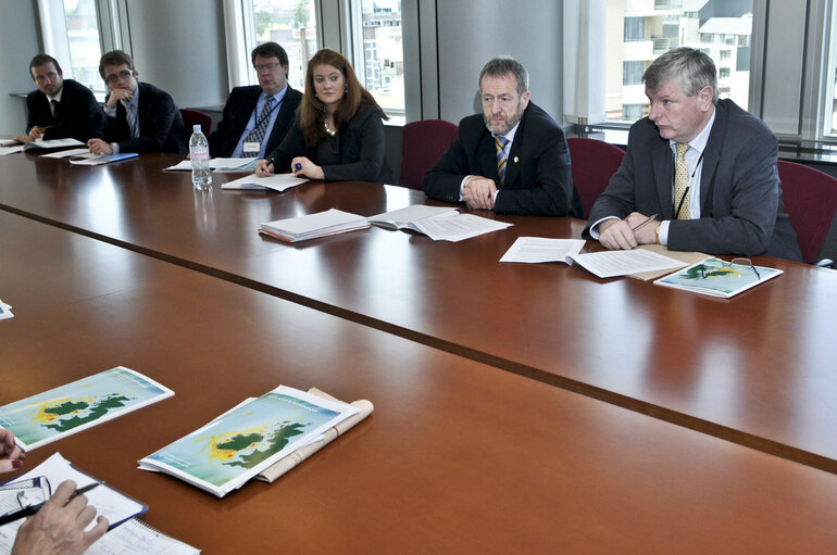 Photo 6 : Meeting with the Irish Minister Sean CONNICK and Pat the Cope GALLAGHER