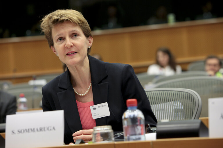 Rencontre interparlementaire entre l'UE et la Suisse.