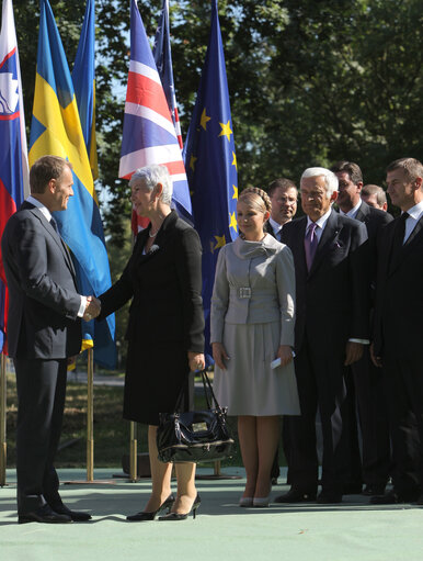 Nuotrauka 1: Poland marks the 70th anniversary of the outbreak of World War II by holding a ceremony