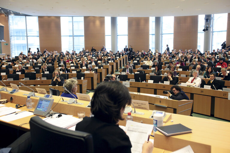 Fotó 4: Hearing of Viviane Reding, Commissioner designate for Justice, fundamental rights and Citizenship. LIBE, JURI, FEMM -