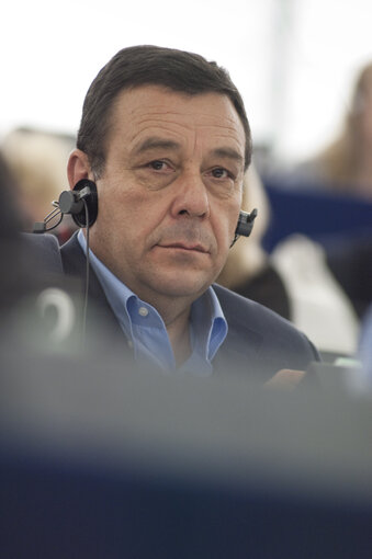 Guido MILANA Mep In the Strasbourg Hemicycle