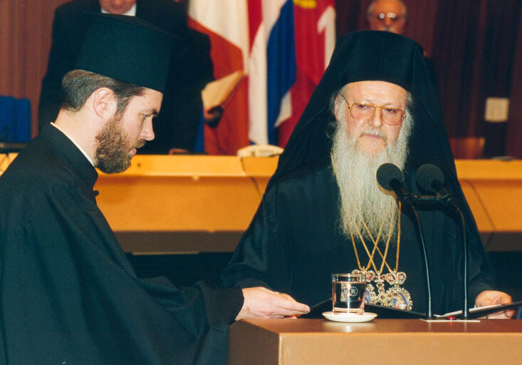 Fotografie 3: BARTHOLOMEW, Archbishop of Constantinople, New Rome and Ecumenical Patriarch visits European Parliament