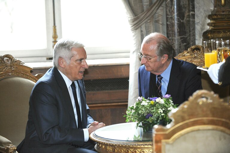 Fotografija 3: European Institutions leaders attend a New Year reception of the Belgian Royal family at the Royal Palace of Brusserls