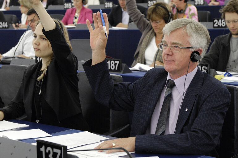 Ian HUDGHTON in the Strasbourg Hemicycle