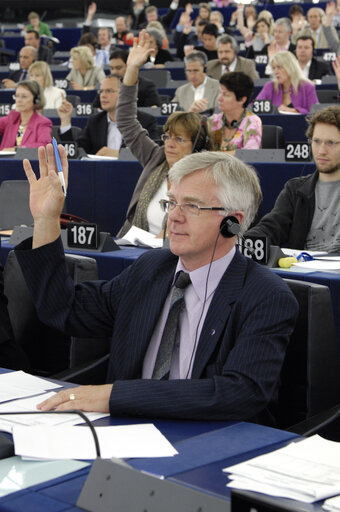 Ian HUDGHTON in the Strasbourg Hemicycle