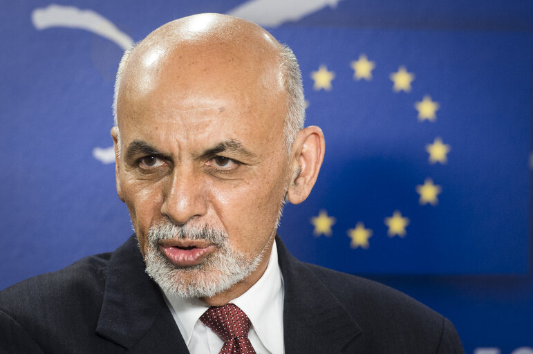 Press conference following the EP President meeting with the President of Afghanistan