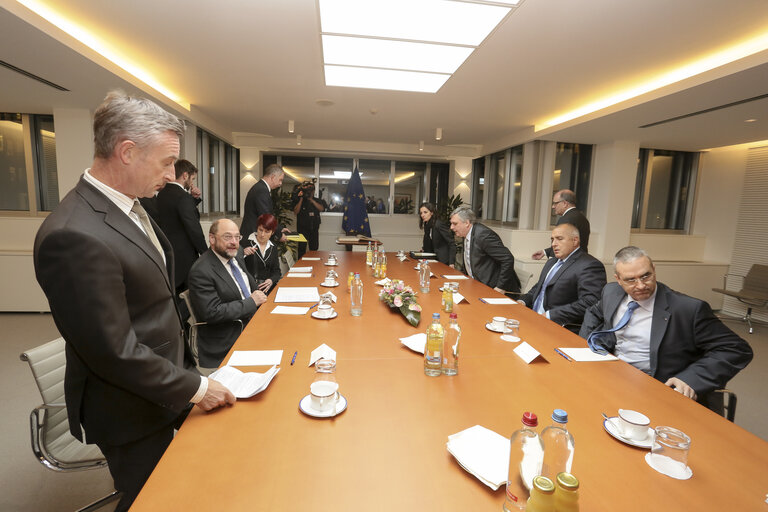 Φωτογραφία 11: Martin SCHULZ - EP President meets with Boyko BORISSOV, Prime Minister of Bulgaria