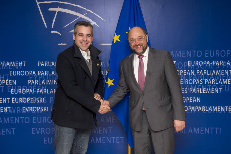 Zdjęcie 2: Martin SCHULZ - EP President meets with former MEP Alexander ALVARO