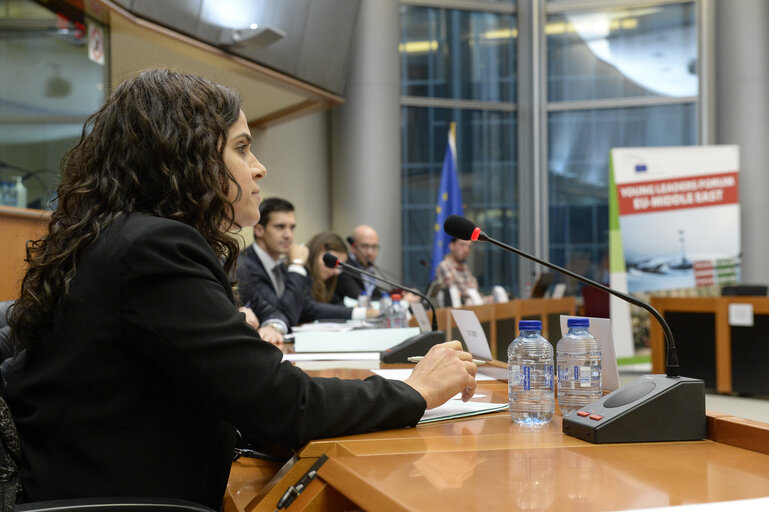 Photo 10 : Forum from Young Leaders from the Middle East and the EU. The UN recognition track, sanctions or coping with a one state reality ?