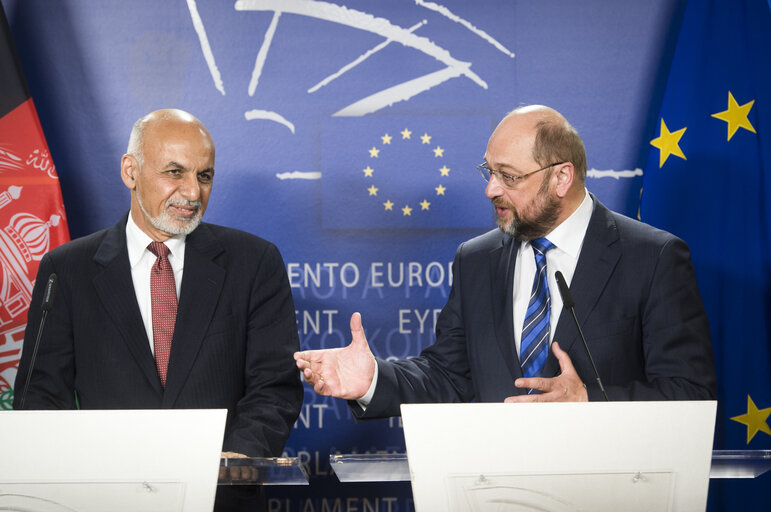 Press conference following the EP President meeting with the President of Afghanistan