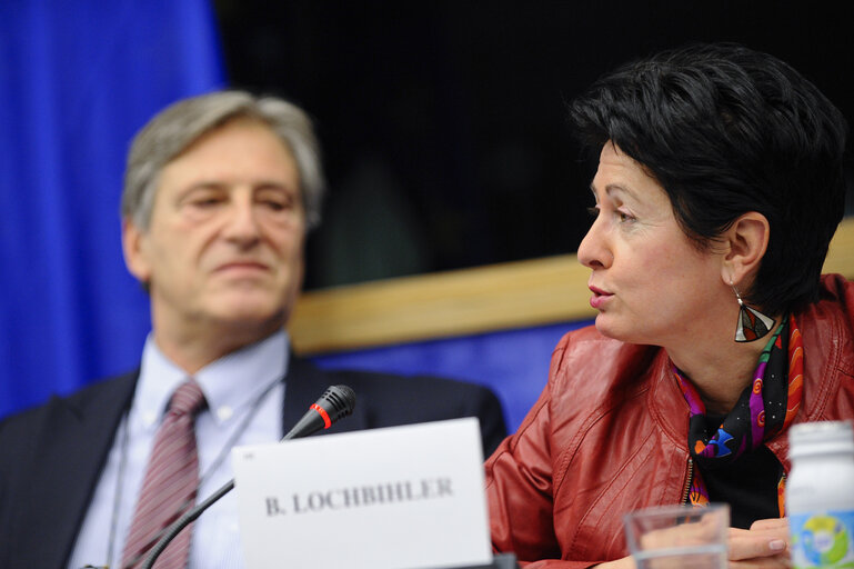 Fotografija 2: Panelists and audience at seminar for journalists of the Sakharov laureates