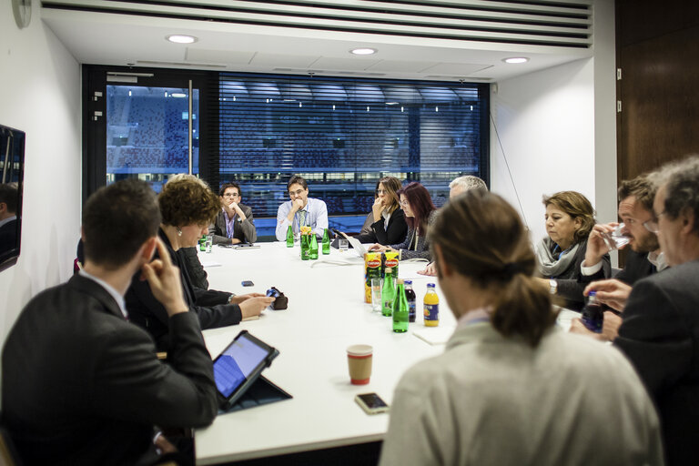 Fotografie 46: POLAND, Warsaw: European Parliament delegation is seen during meeting with Beata Jaczewska - Under-secretary of state in the Polish  Ministry of Enviroment