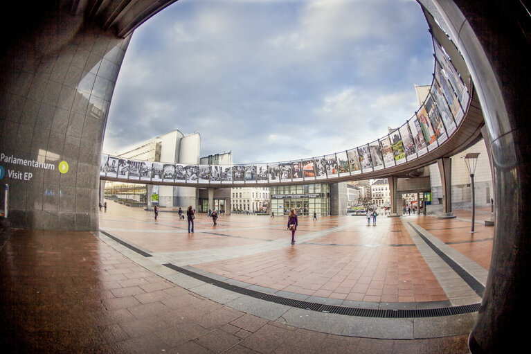 Photo 14 : Nobel Peace Prize ceremony: broadcast set up at EP in Brussels