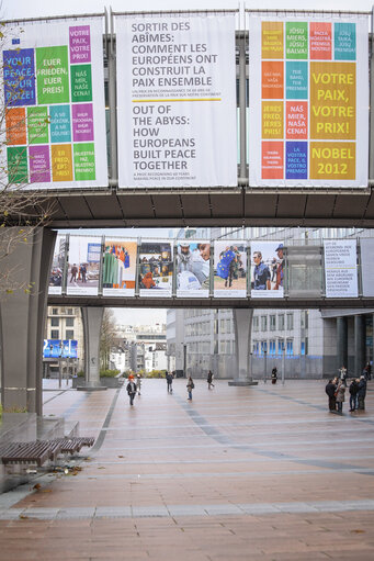 Photo 17 : Nobel Peace Prize ceremony: broadcast set up at EP in Brussels
