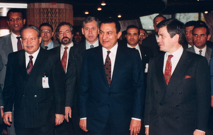 Fotografia 5: Visit of the President of Egypt to the EP in Strasbourg.