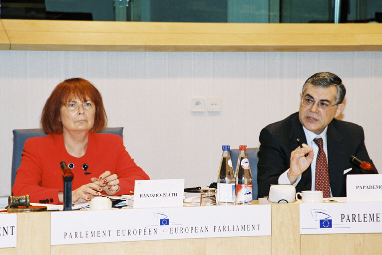 Foto 11: Meeting of the subcommittee on Monetary Affairs in Brussels