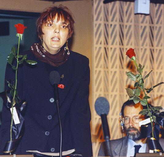 Nuotrauka 5: ROTH Claudia in the hemicycle of the European Parliament in Strasbourg in November 1995