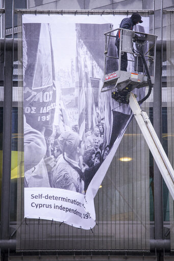 Photo 26 : Nobel Peace Prize ceremony: broadcast set up at EP in Brussels