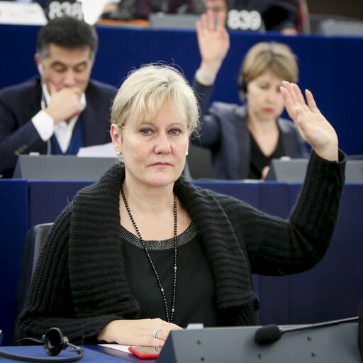 Nadine MORANO in the EP in Strasbourg