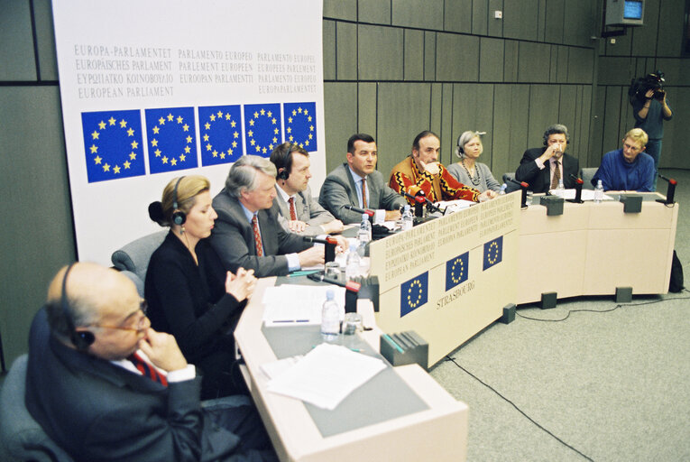 Fotogrāfija 3: Press conference in Strasbourg