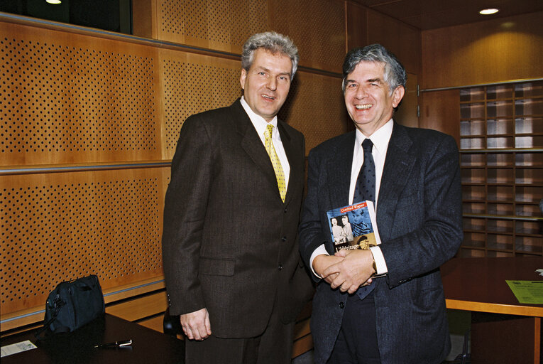 Photo 6: German multimedia director and publicist Gottfried WAGNER presents his book entitled L'heritage Wagner - Une autobiographie in Brussels