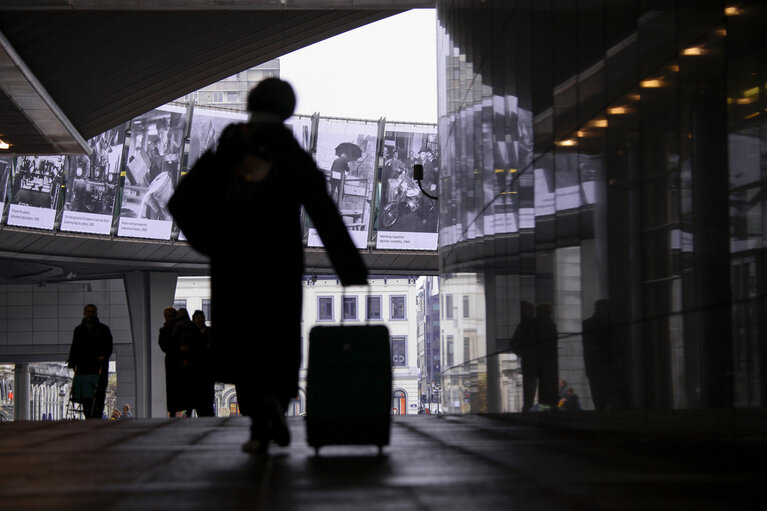 Photo 20 : Nobel Peace Prize ceremony: broadcast set up at EP in Brussels