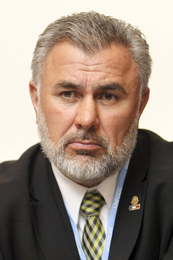 Fotó 30: Ramon Antonio Ortiz president is seen during a meeting  European Parliament Delegation with Parliamentarians of Mexico during the United Nations Climate Change conference in Doha, Qatar, Tuesday, Dec.4, 2012.