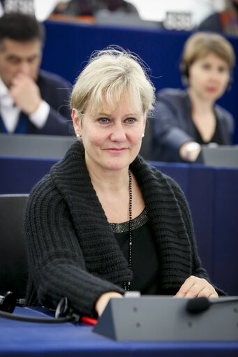 Nadine MORANO in the EP in Strasbourg