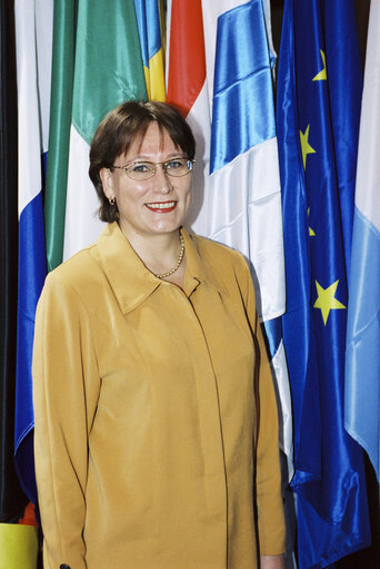 Foto 20: Portrait of MEP Riitta MYLLER in Strasbourg