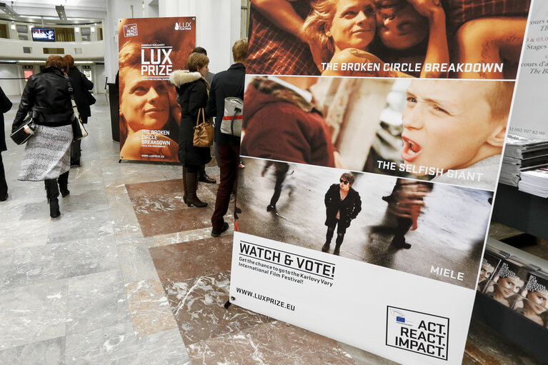 Zdjęcie 22: Screenings of the films competing for the Lux Prize 2013, at the BOZAR cinema in Brussels.