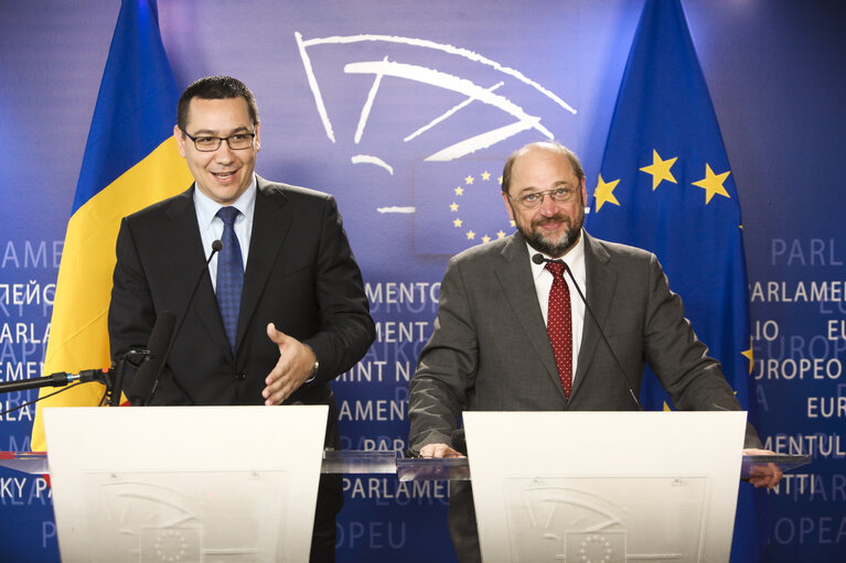 Fotografija 2: EP President meets with Prime Minister of Romania