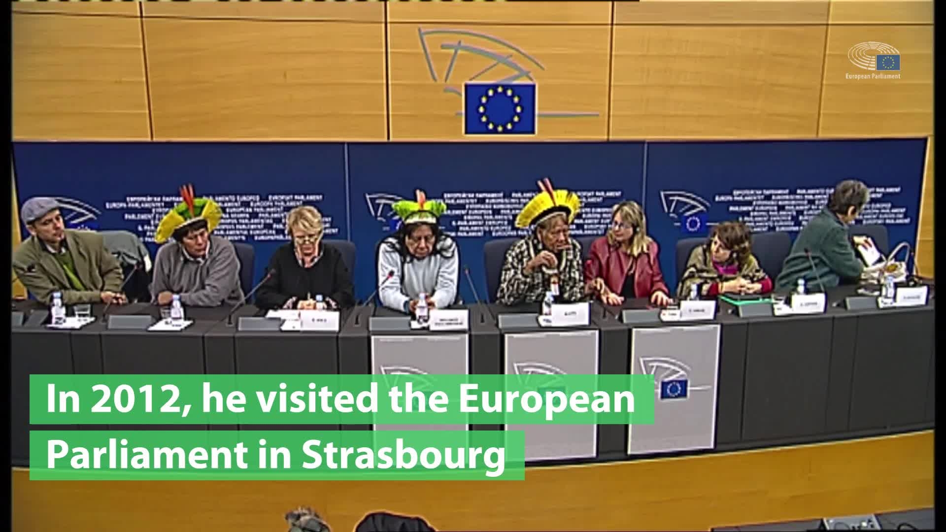 EP rewind: Visit of Raoni Metuktire to the European Parliament in Strasbourg