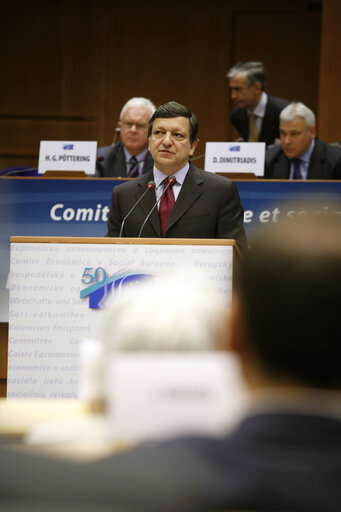 Foto 2: Formal sitting of the European Economic and Social Committee (EESC) for its 50th anniversary in presence of EP President and EC President