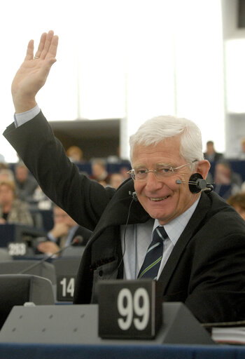 Reinhard RACK MEP in plenary session in Strasbourg.