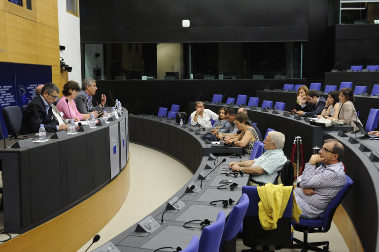 Fotografie 8: Press Conference - Spanish miners on strike