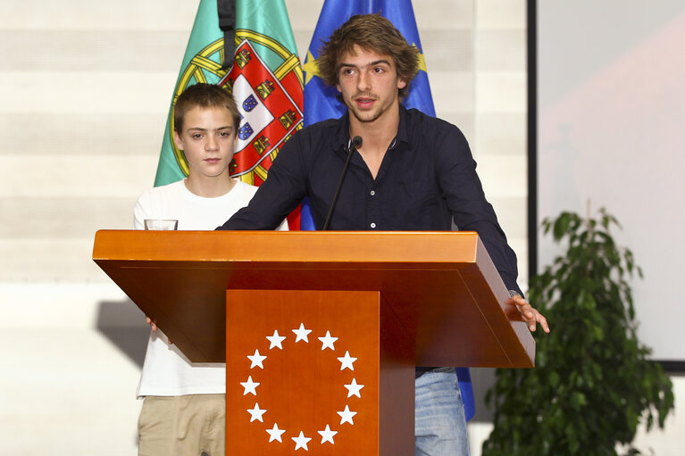 Photo 3 : Solemn celebration in memory of Miguel Portas, Member of the European Parliament with the Minister of Foreign Affairs of Portugal