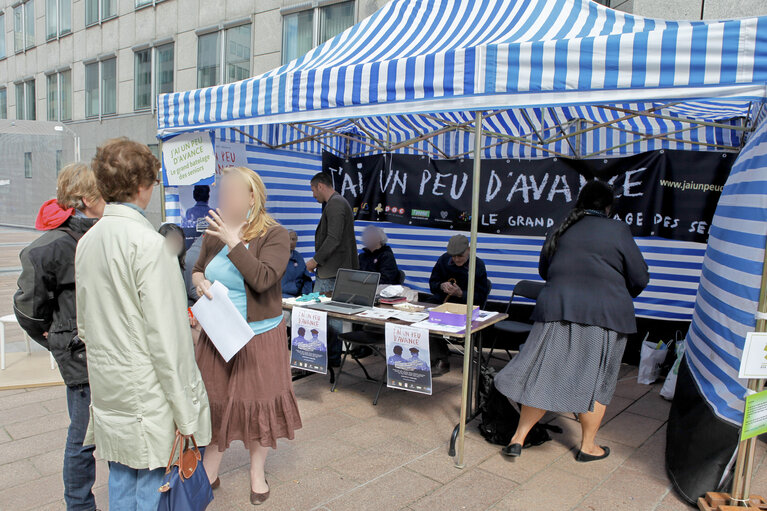 Festival of Europe. Open Day 2012 in Brussels - Stands at Solidarnosc Esplanade