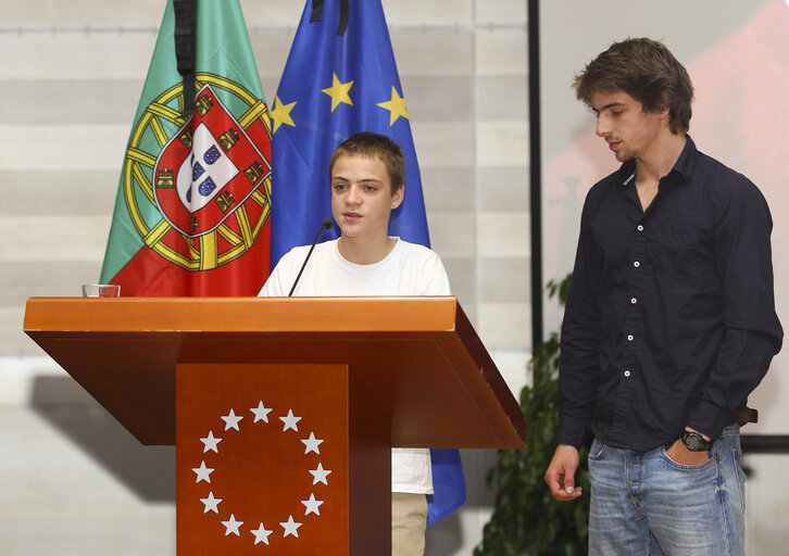 Photo 5 : Solemn celebration in memory of Miguel Portas, Member of the European Parliament with the Minister of Foreign Affairs of Portugal