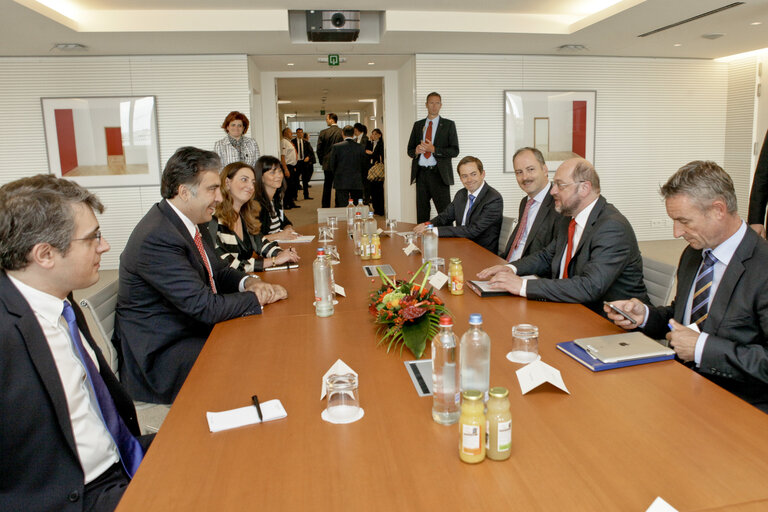 Fotografie 1: Martin SCHULZ - EP President meets with Mikhail SAAKASHVILI, President of Georgia