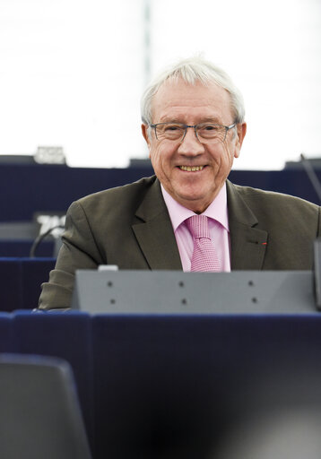 Photo 4 : Thierry CORNILLET in the EP in Strasbourg