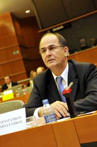 Valokuva 6: MEP Georgios PAPASTAMKOS attends a meeting in Brussels