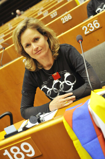 Fotografie 2: Extraordinary plenary session of the EP in Brussels, on the situation in Tibet.