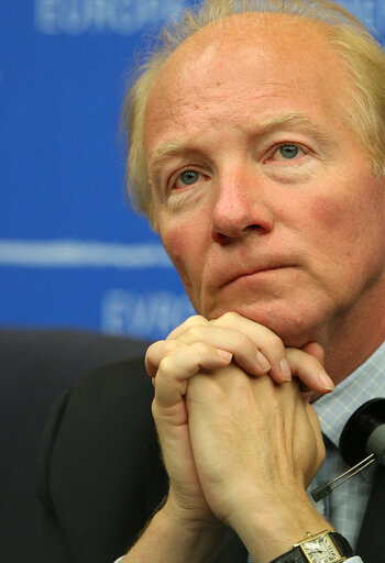 Fotografie 14: Press conference following the visit of the President of France to the EP.